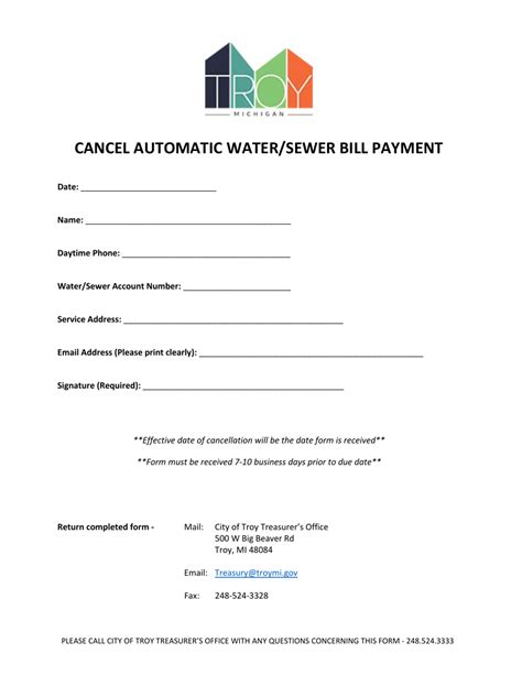 troy mi water bill pay.